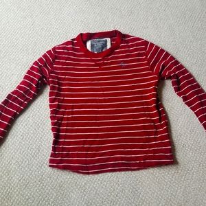 Mens small Abercrombie waffle shirt striped pattern